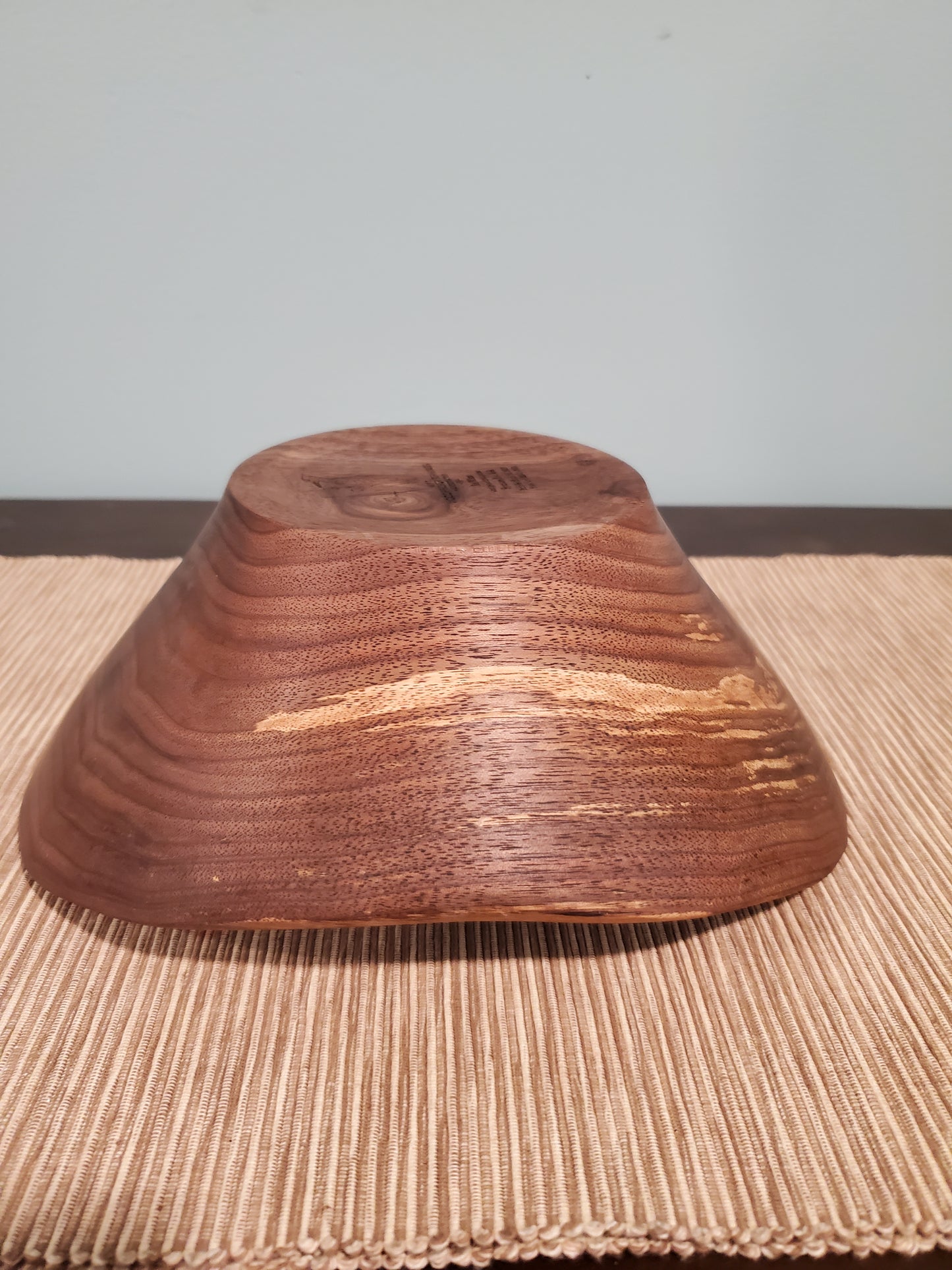 Black walnut spalted oblong bowl 0323-01-0013