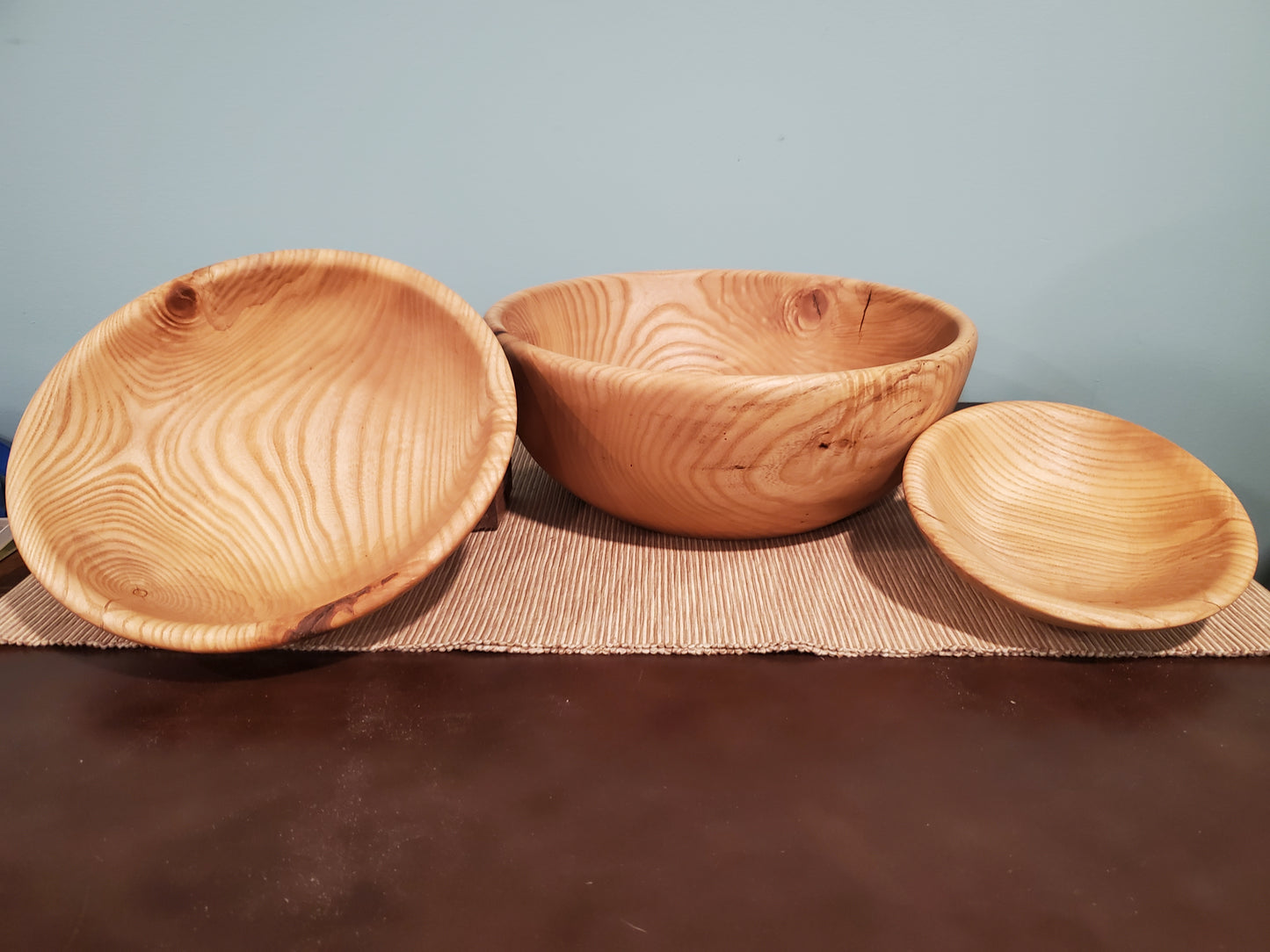 Ash 3 bowl nested set 0423-02-0015, 0016 & 0017