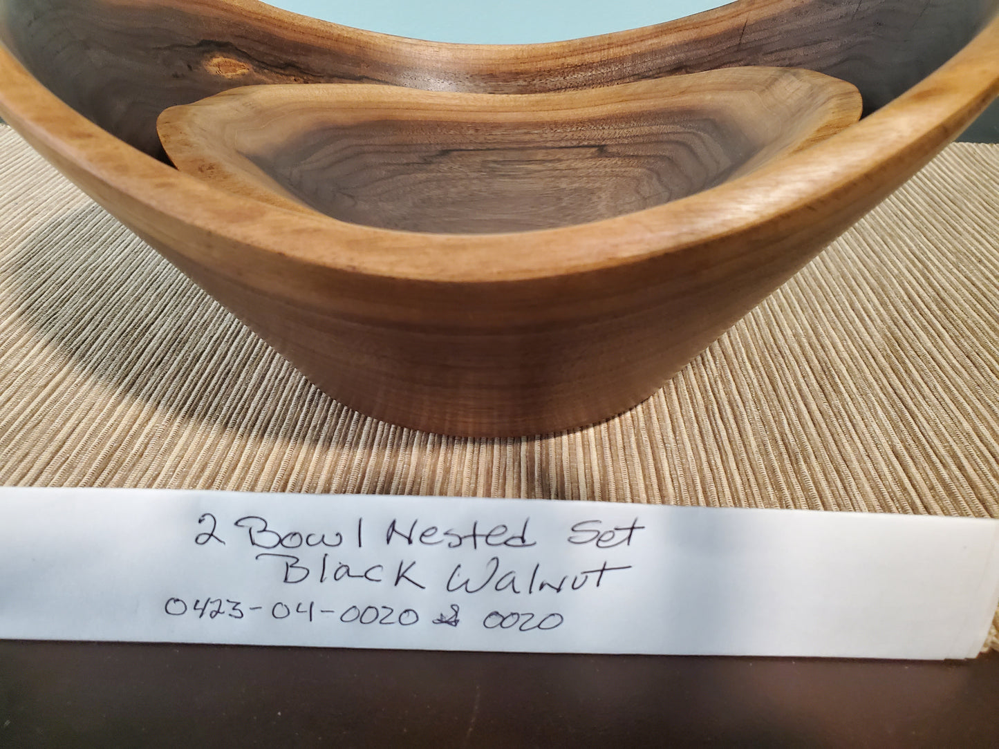 Black Walnut Oblong Nested Set 0423-04-0020 & 0020