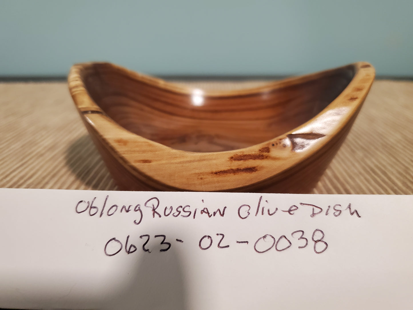 Russian Olive natural edge little oblong bowl 0623-02-0038