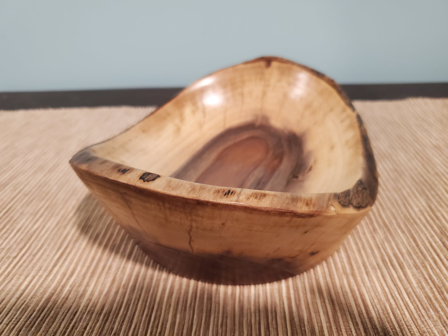 Black Walnut natural edge oblong bowl 0623-03-0039