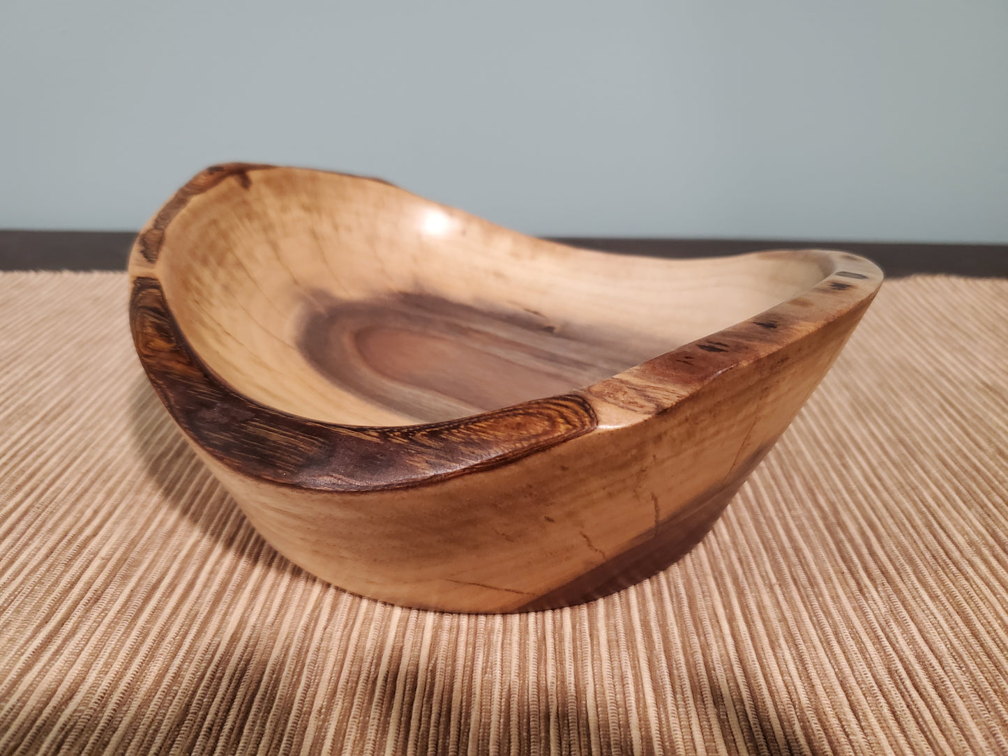 Black Walnut natural edge oblong bowl 0623-03-0039