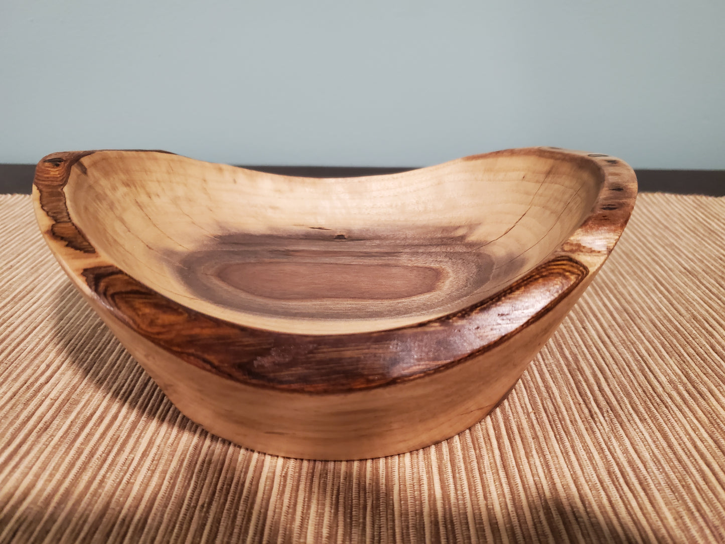 Black Walnut natural edge oblong bowl 0623-03-0039