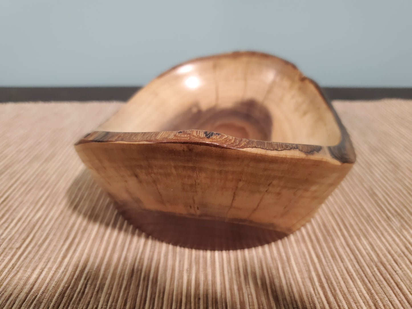 Black Walnut natural edge oblong bowl 0623-03-0039