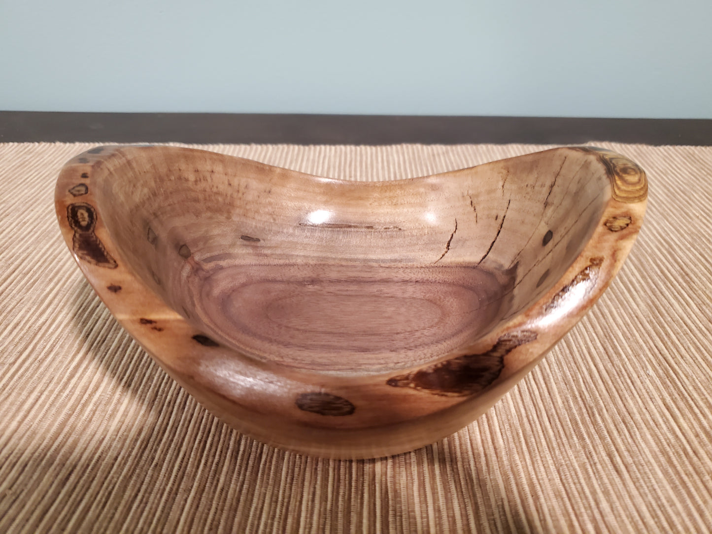 Black Walnut natural edge oblong bowl 0623-04-0040