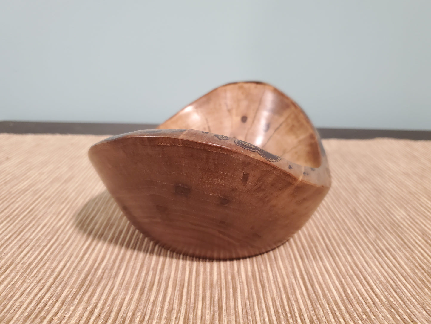 Black Walnut natural edge oblong bowl 0623-04-0040