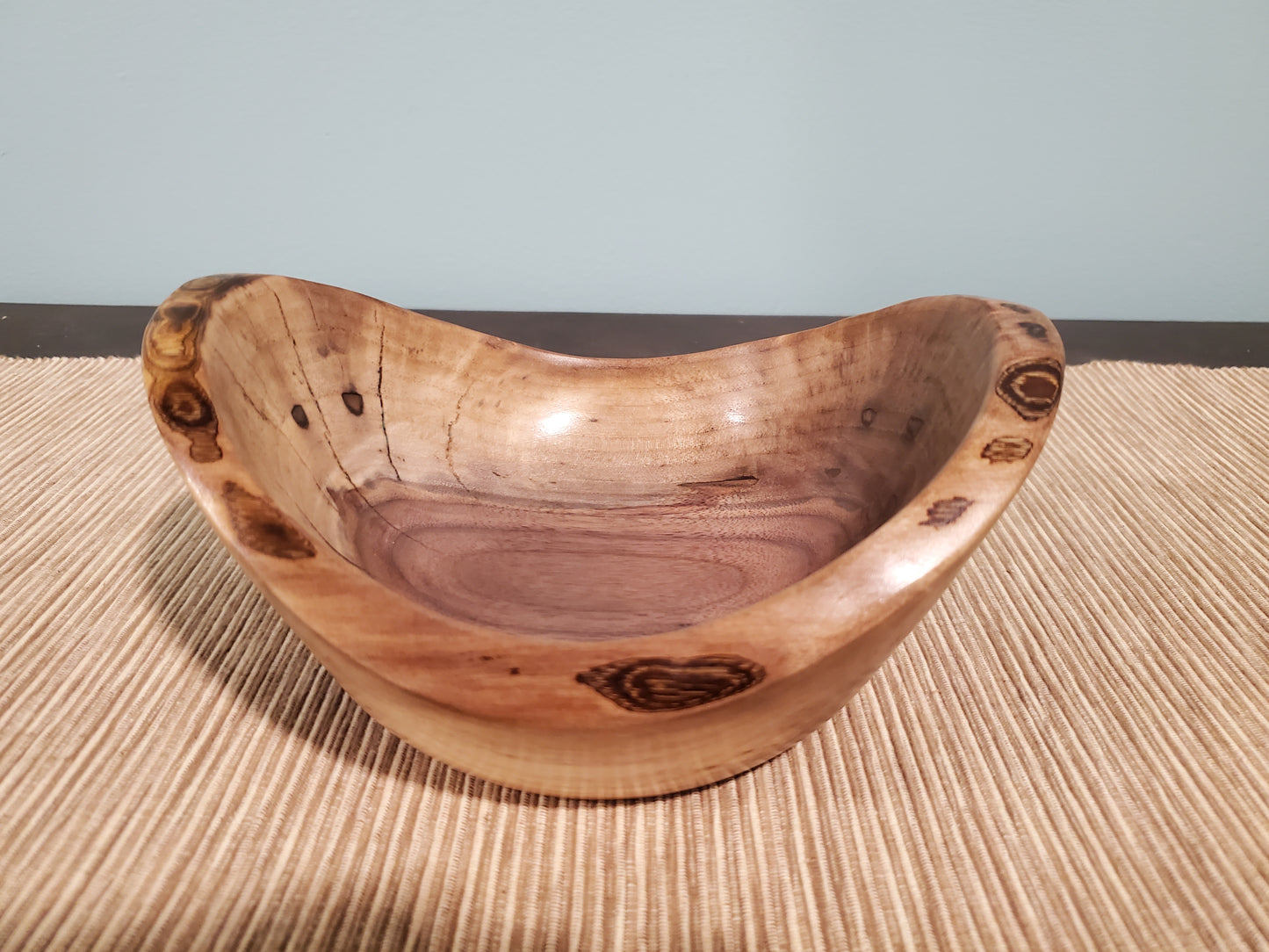 Black Walnut natural edge oblong bowl 0623-04-0040