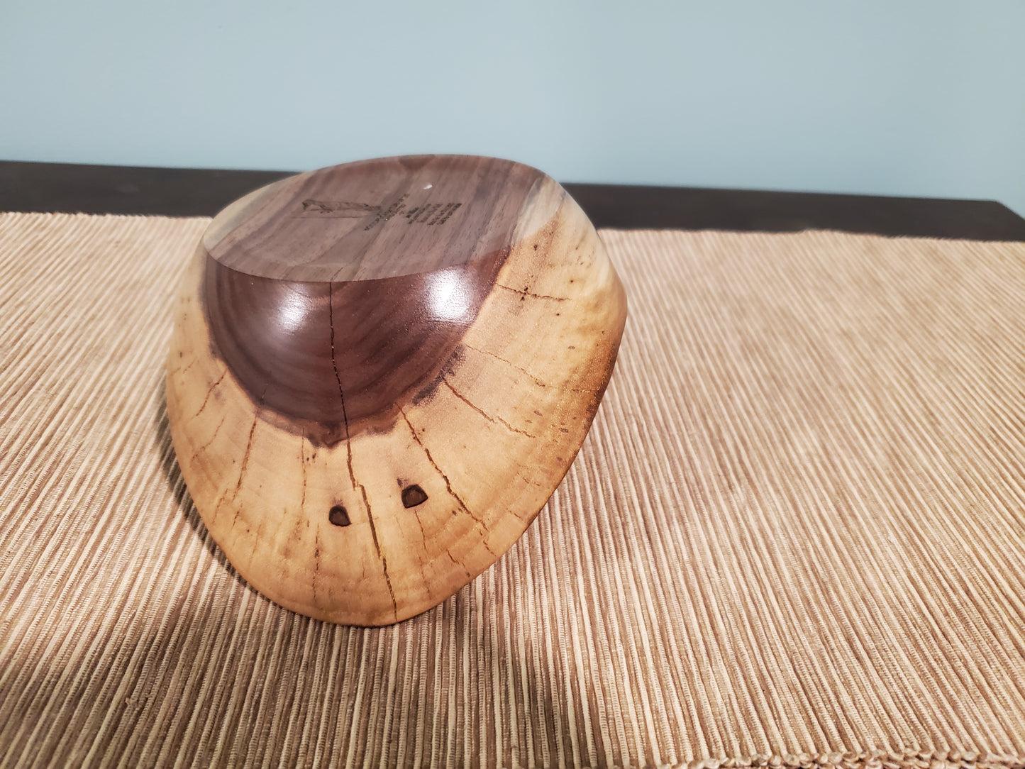 Black Walnut natural edge oblong bowl 0623-04-0040