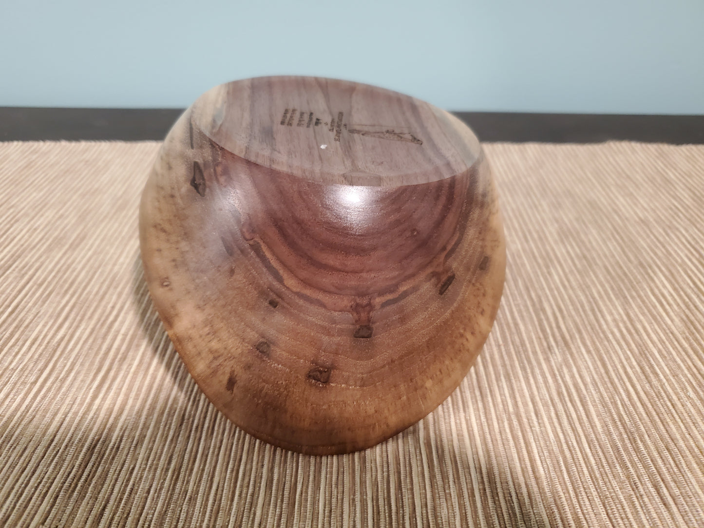 Black Walnut natural edge oblong bowl 0623-04-0040