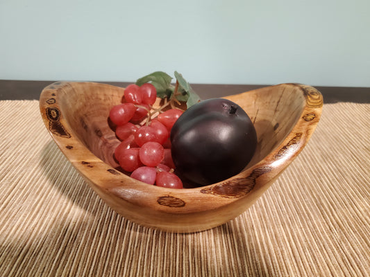 Black Walnut natural edge oblong bowl 0623-04-0040