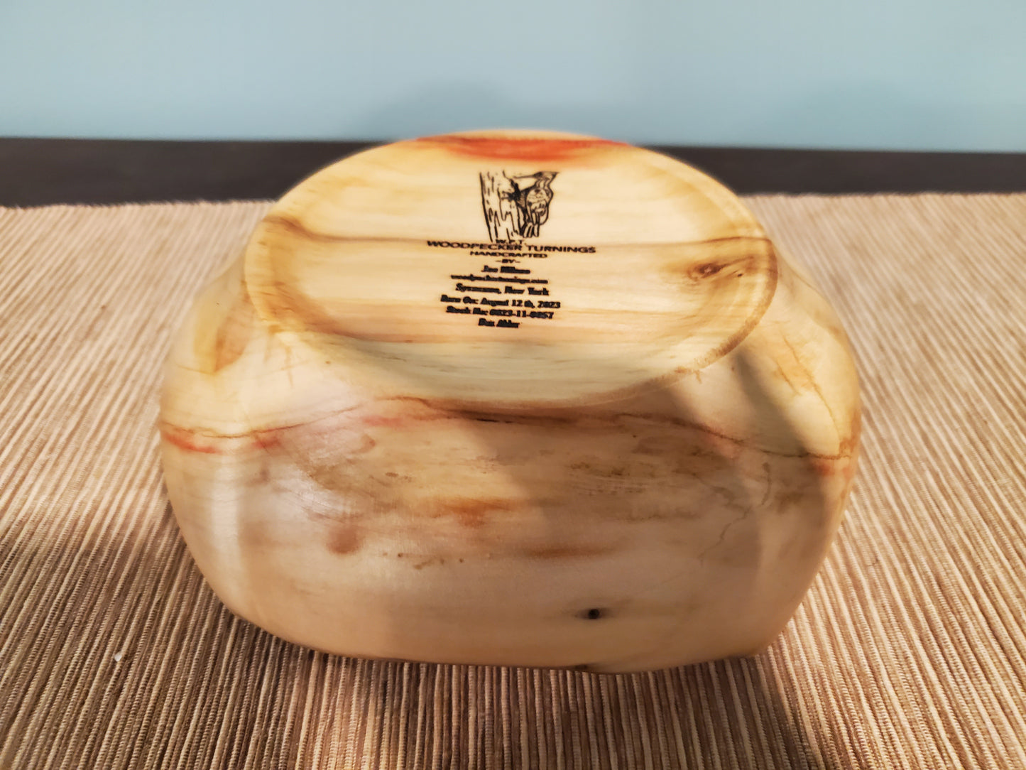 Box Elder Bowl with Natural Edge 0823-11-0057