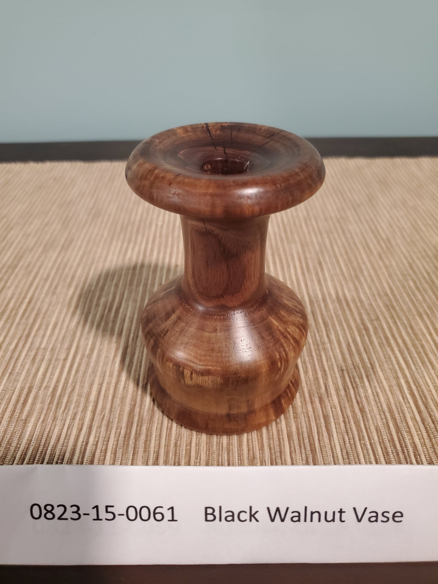 Black Walnut Small Vase 0823-15-0061