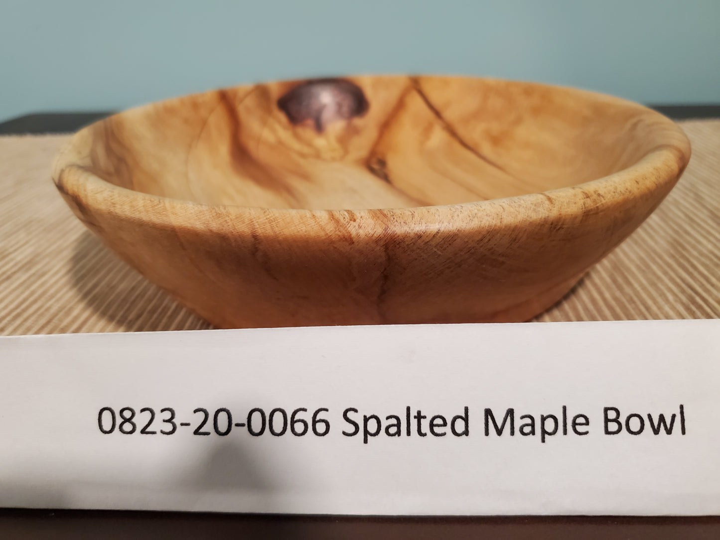 Maple Spalted Bowl W/ Ancient Copper Epoxy Resin 0823-20-0066