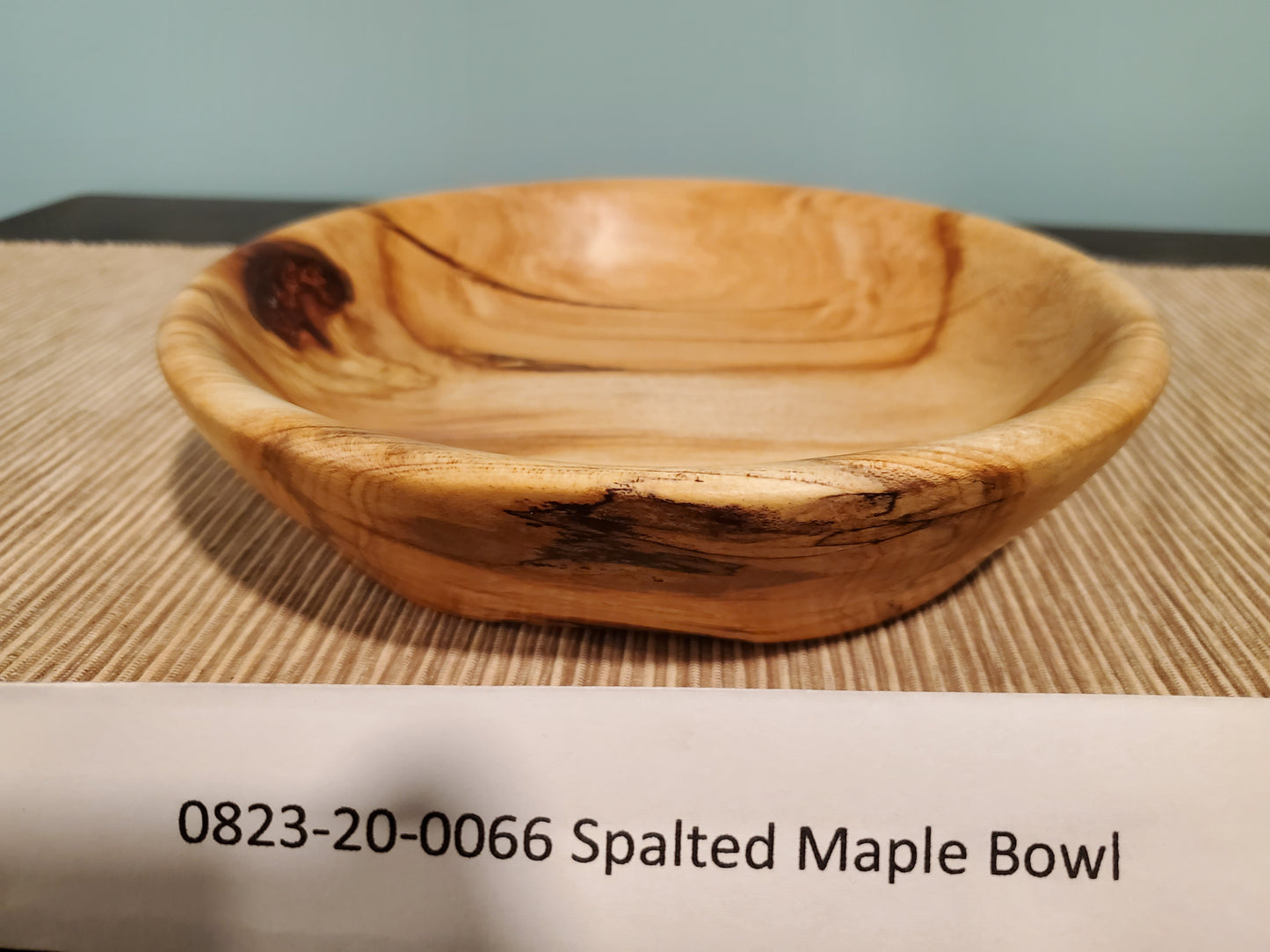 Maple Spalted Bowl W/ Ancient Copper Epoxy Resin 0823-20-0066