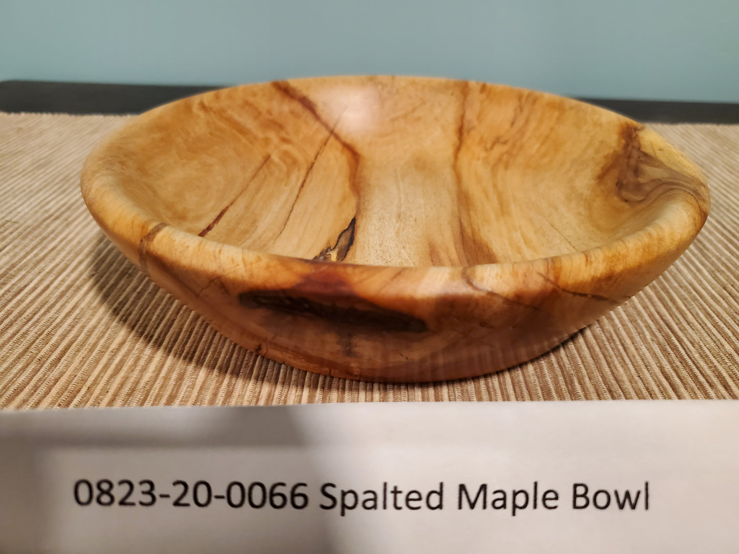 Maple Spalted Bowl W/ Ancient Copper Epoxy Resin 0823-20-0066