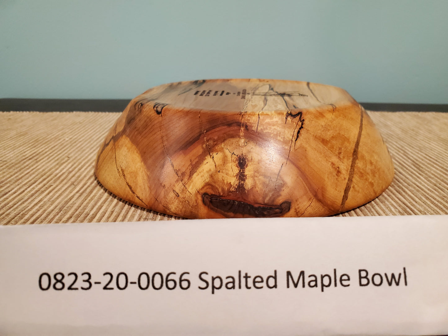 Maple Spalted Bowl W/ Ancient Copper Epoxy Resin 0823-20-0066