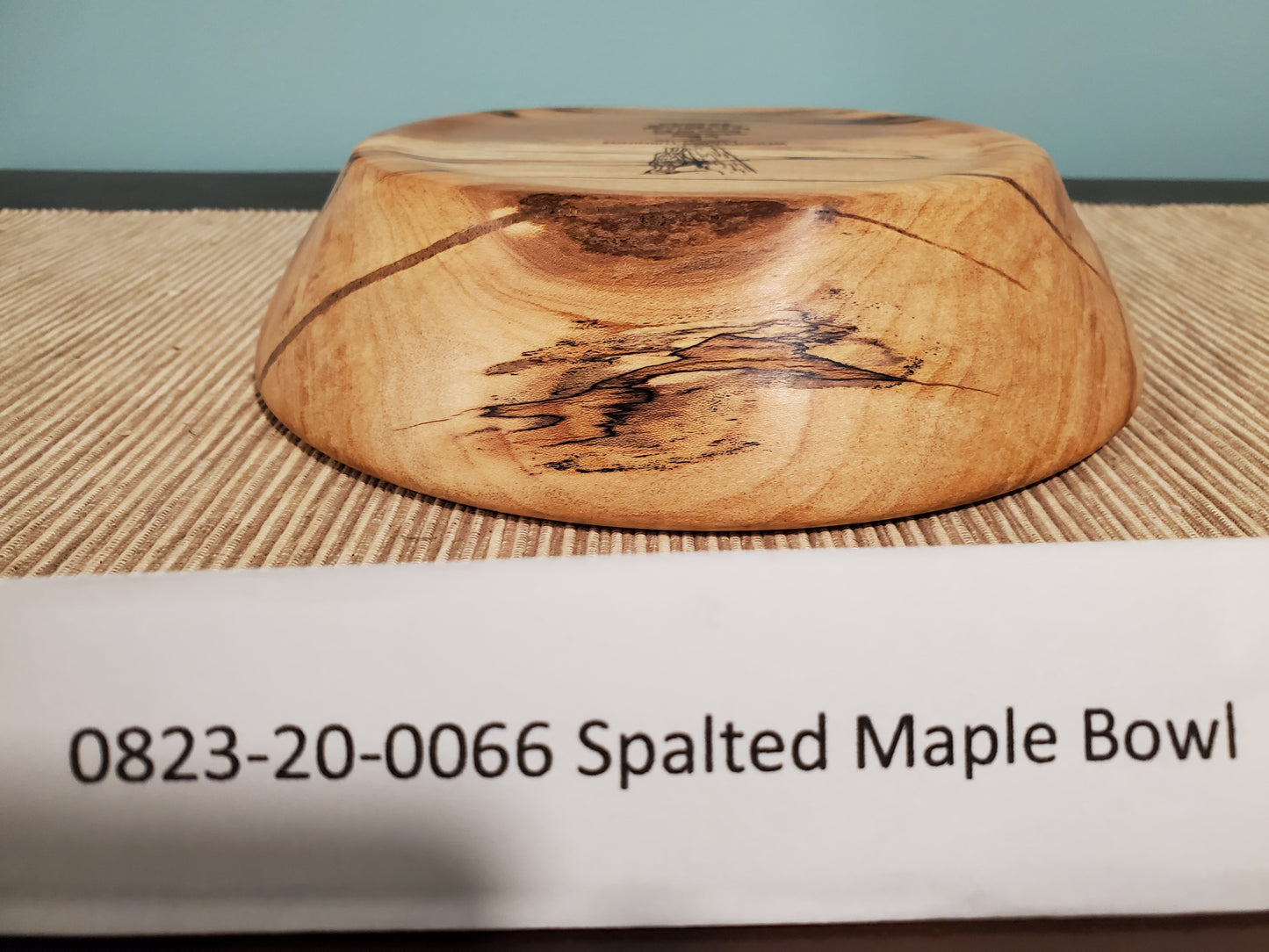 Maple Spalted Bowl W/ Ancient Copper Epoxy Resin 0823-20-0066