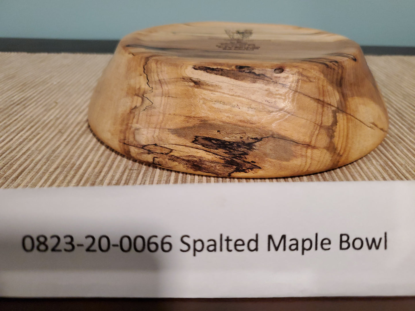 Maple Spalted Bowl W/ Ancient Copper Epoxy Resin 0823-20-0066