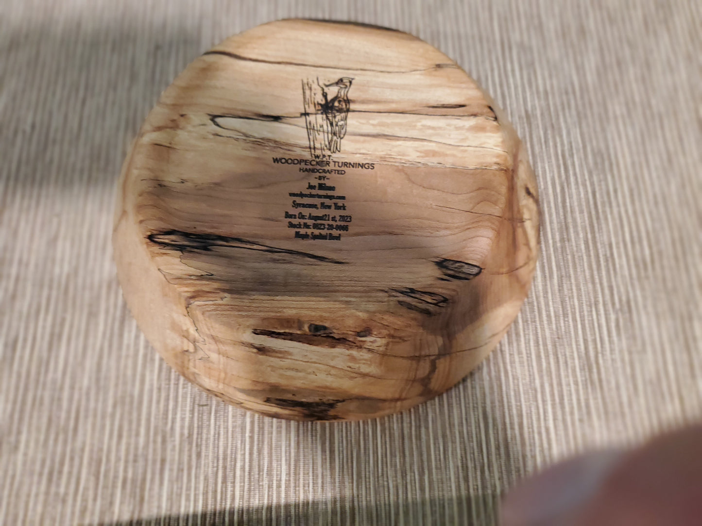 Maple Spalted Bowl 0823-21-0067