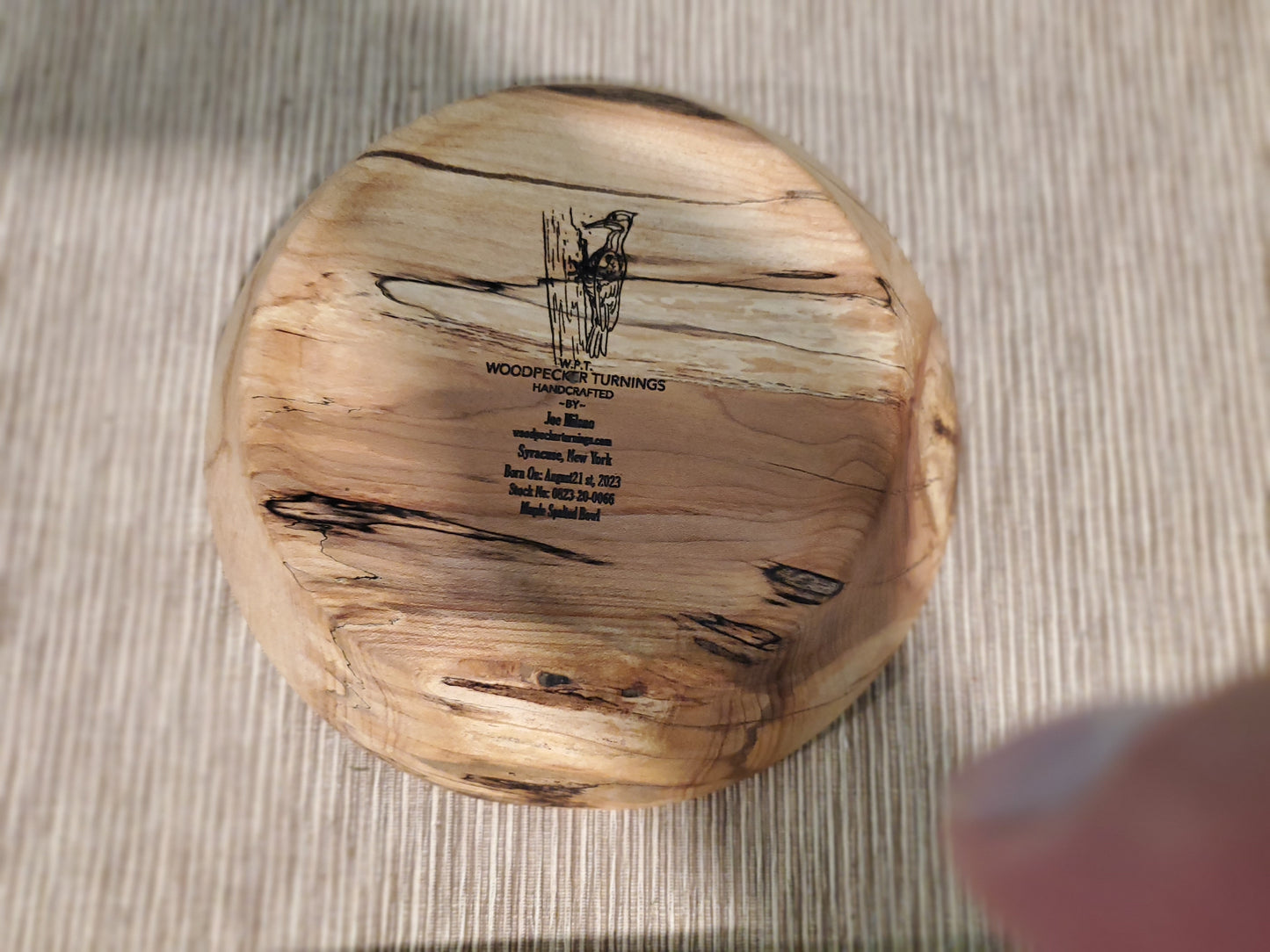 Maple Spalted Bowl 0823-21-0067