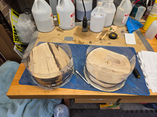 Black Walnut Tea Green Epoxy Resin Bowl