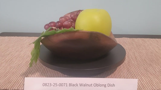 Black Walnut Oblong Dish 0823-25-0071