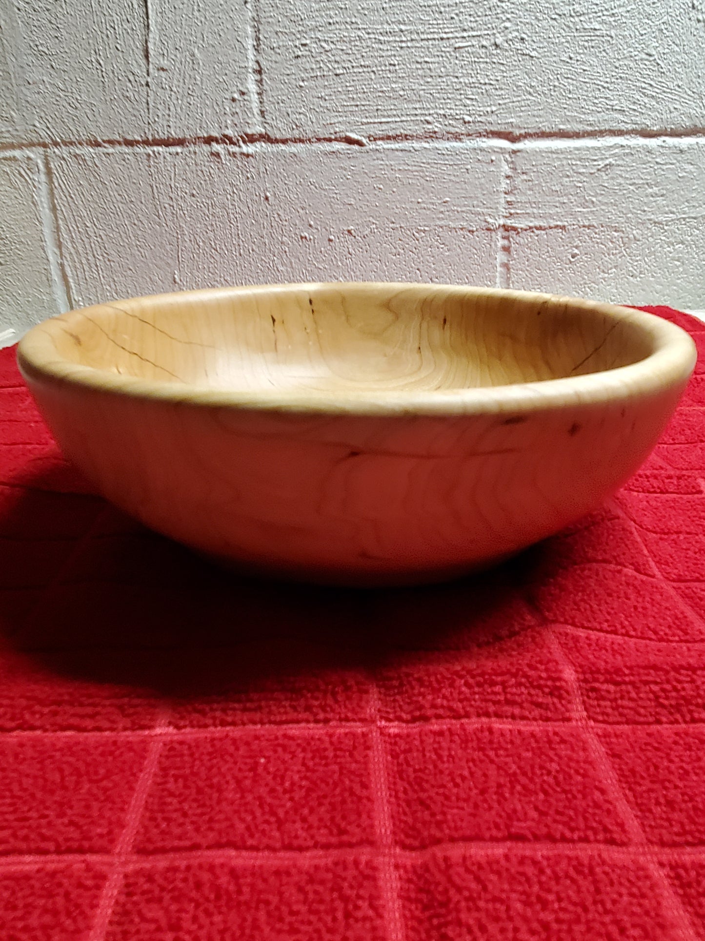 Cherry Bowl With a Resin filled knot hole #0223-06-0007