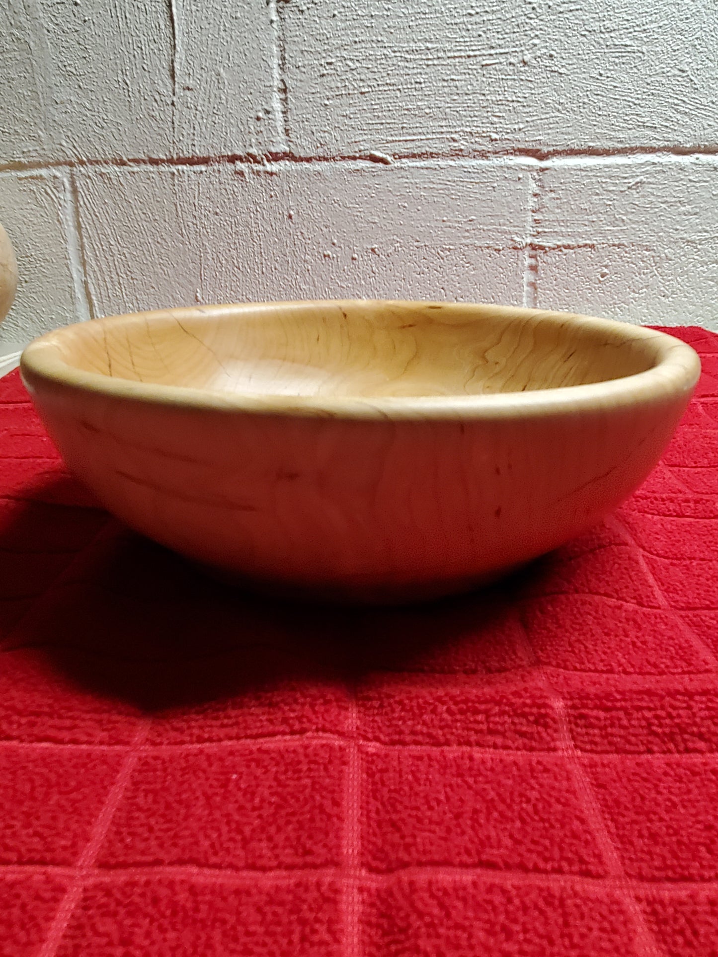 Cherry Bowl With a Resin filled knot hole #0223-06-0007