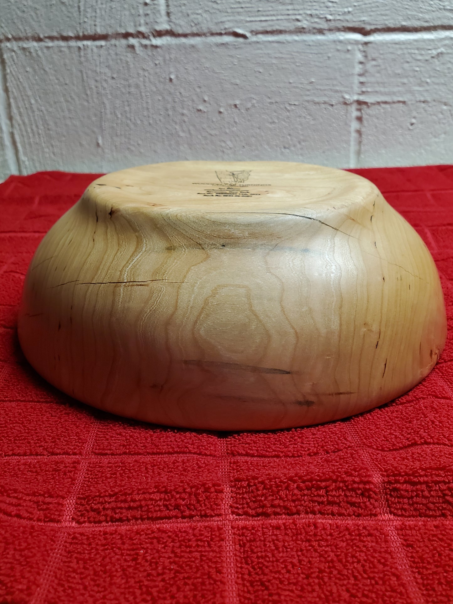 Cherry Bowl With a Resin filled knot hole #0223-06-0007