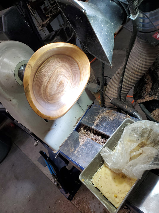 Black Walnut Live Edge Two Bowl Nested Set 0223-09-0010 and 0223-10-0011