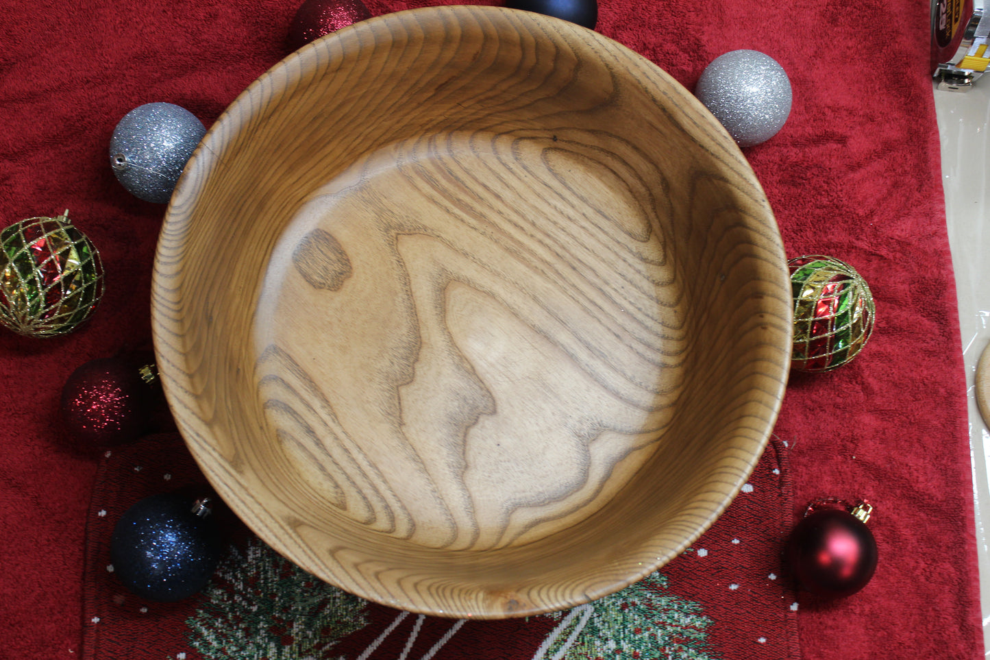 Ash, Large Stained with Black Walnut Bowl 1222-20