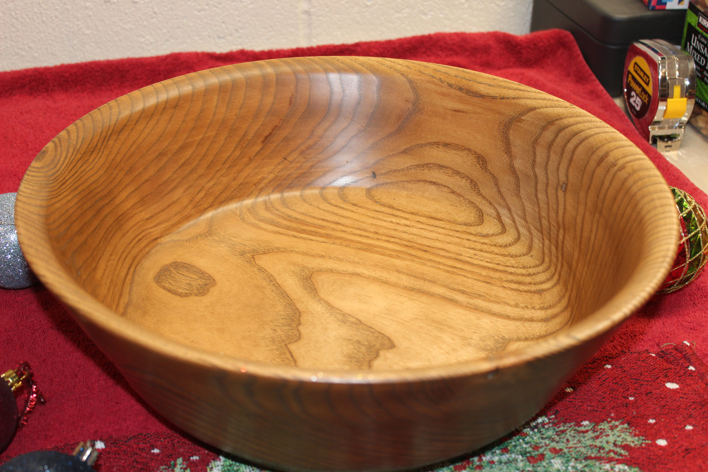 Ash, Large Stained with Black Walnut Bowl 1222-20