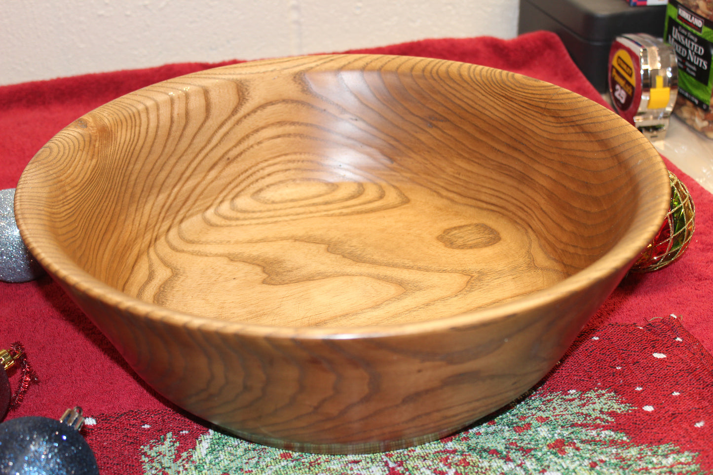 Ash, Large Stained with Black Walnut Bowl 1222-20