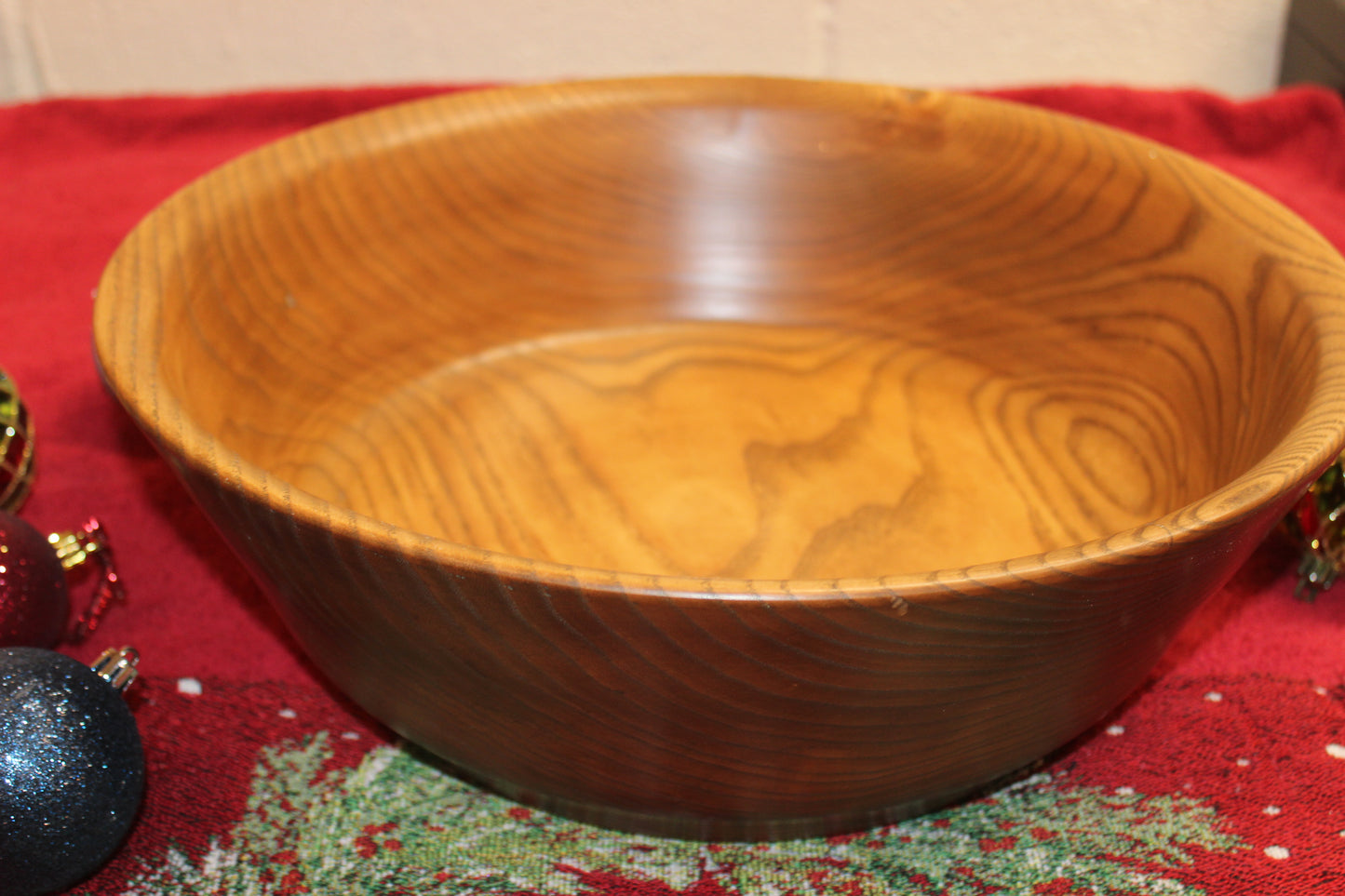 Ash, Large Stained with Black Walnut Bowl 1222-20