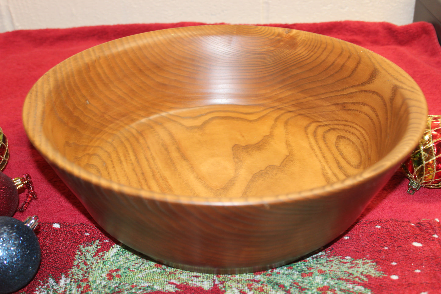 Ash, Large Stained with Black Walnut Bowl 1222-20