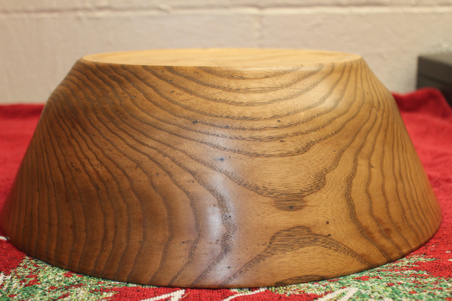 Ash, Large Stained with Black Walnut Bowl 1222-20