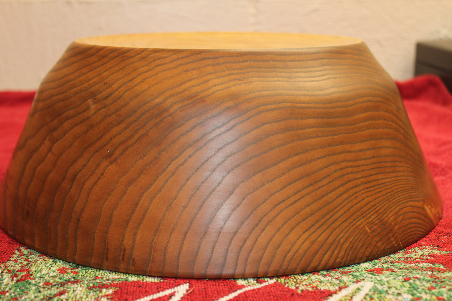 Ash, Large Stained with Black Walnut Bowl 1222-20