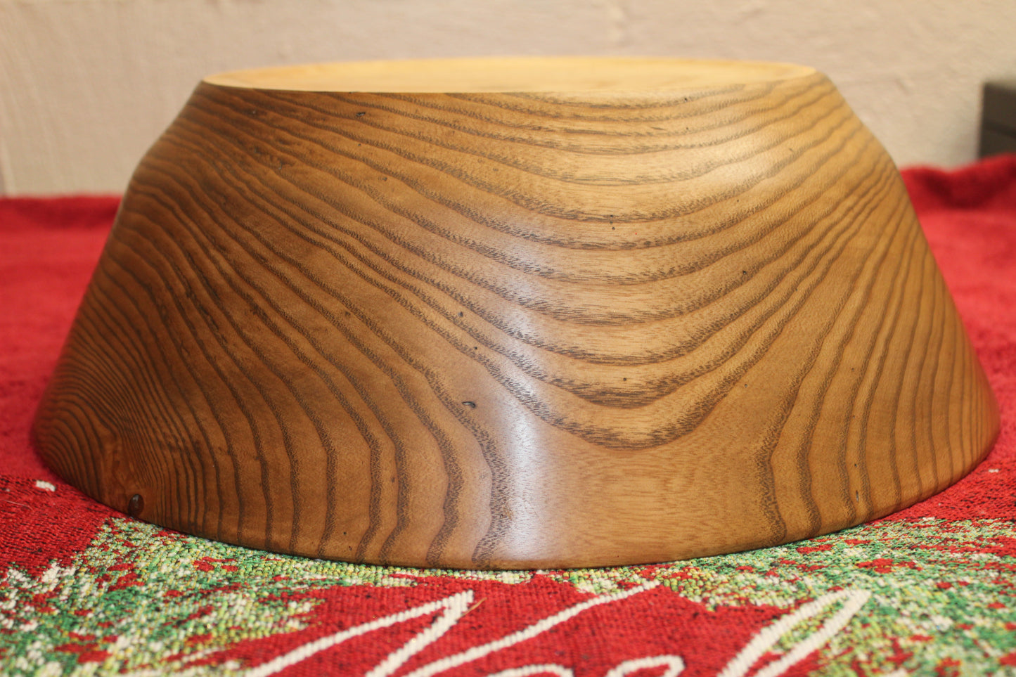 Ash, Large Stained with Black Walnut Bowl 1222-20